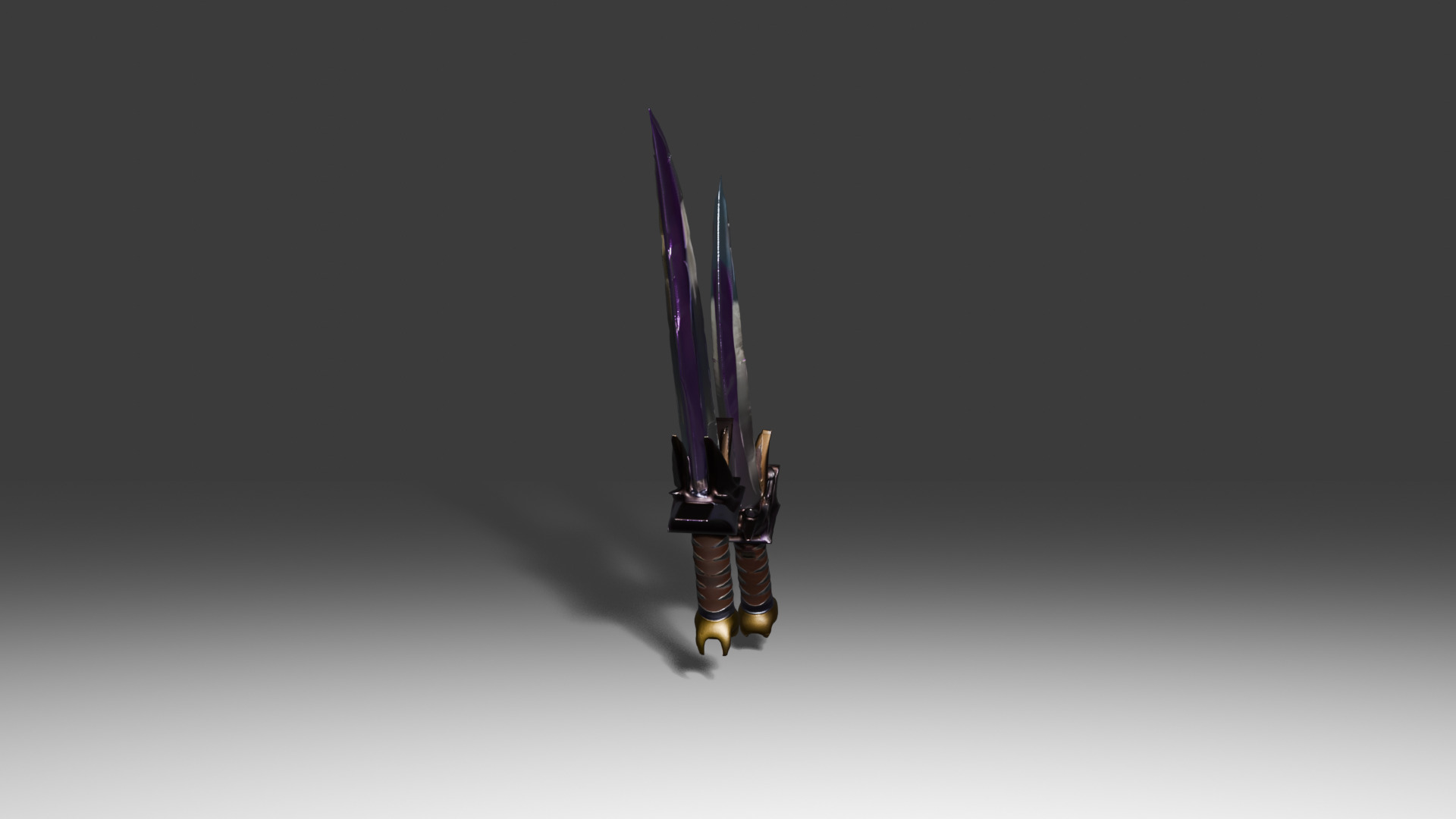Duel Knife 3D model_7