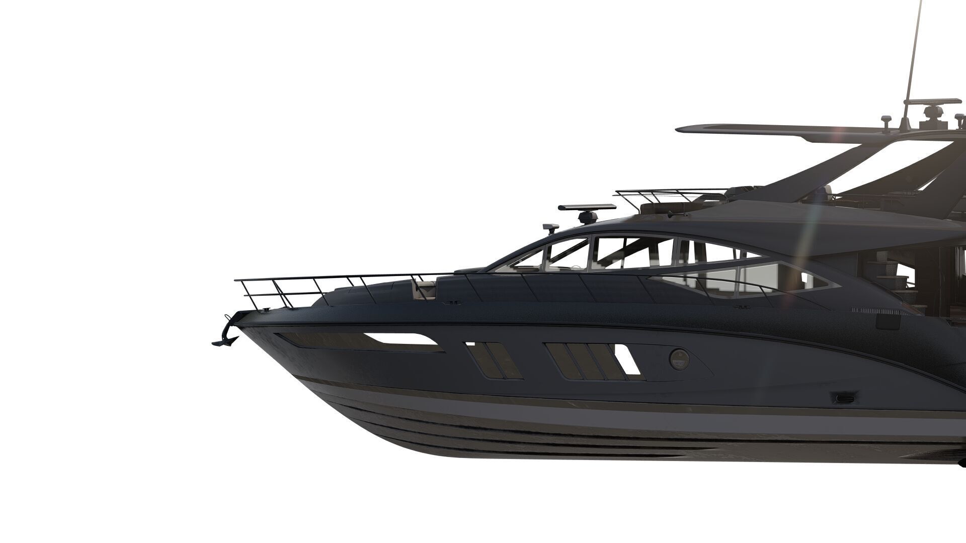 Luxury yacht 77feet 3D model_6