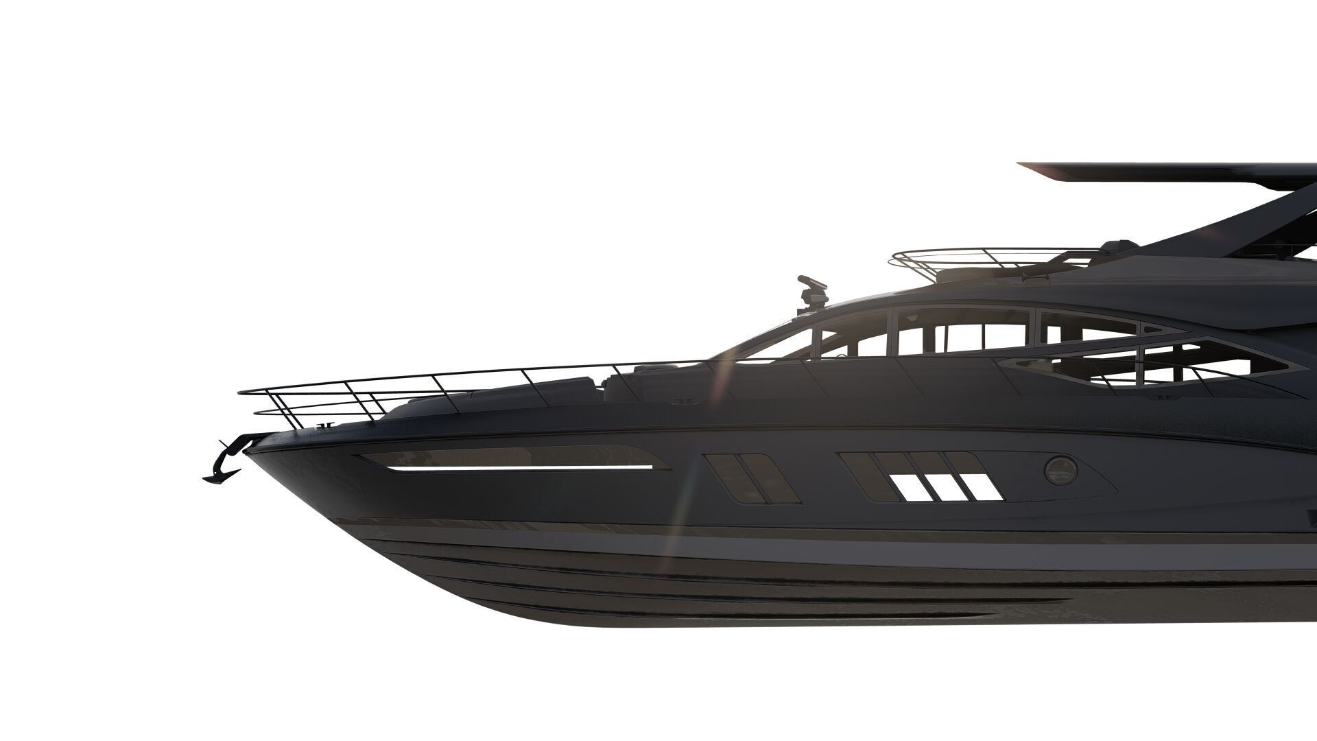 Luxury yacht 77feet 3D model_5