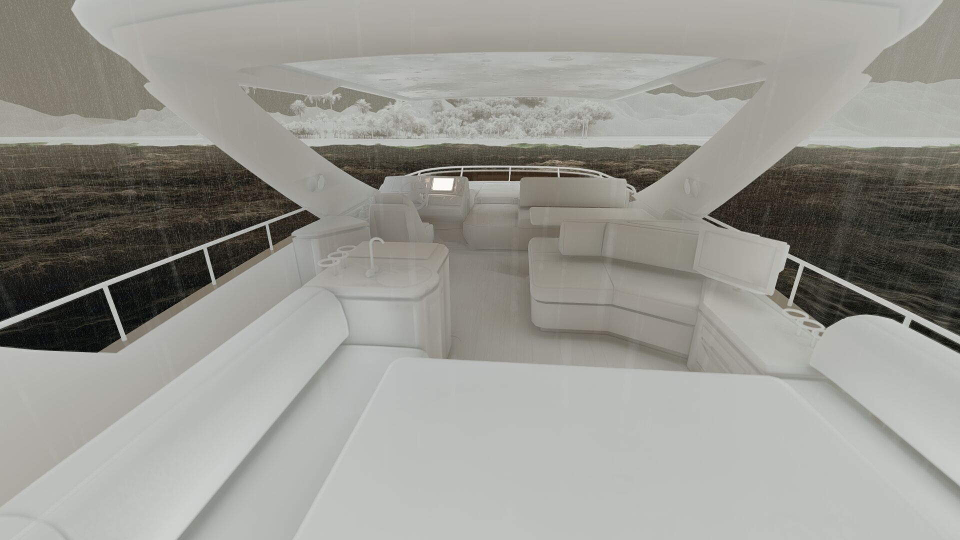 Luxury yacht 77feet 3D model_50