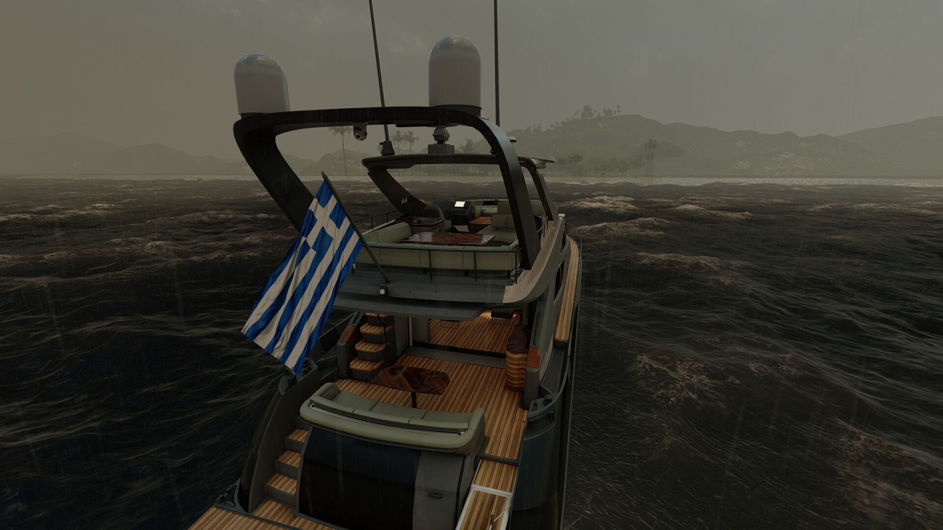 Luxury yacht 77feet 3D model_43