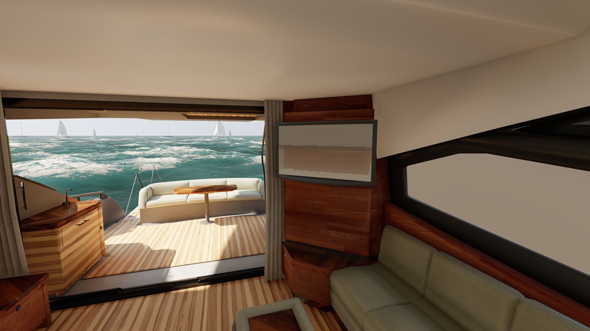 Luxury yacht 77feet 3D model_34