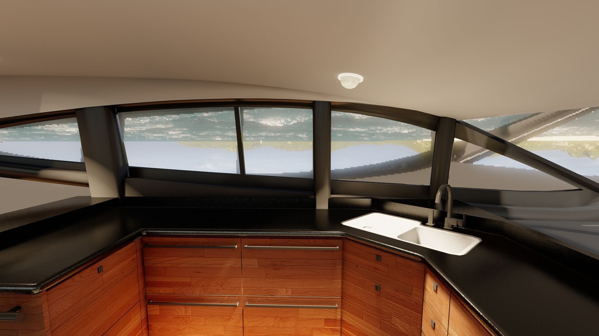 Luxury yacht 77feet 3D model_32