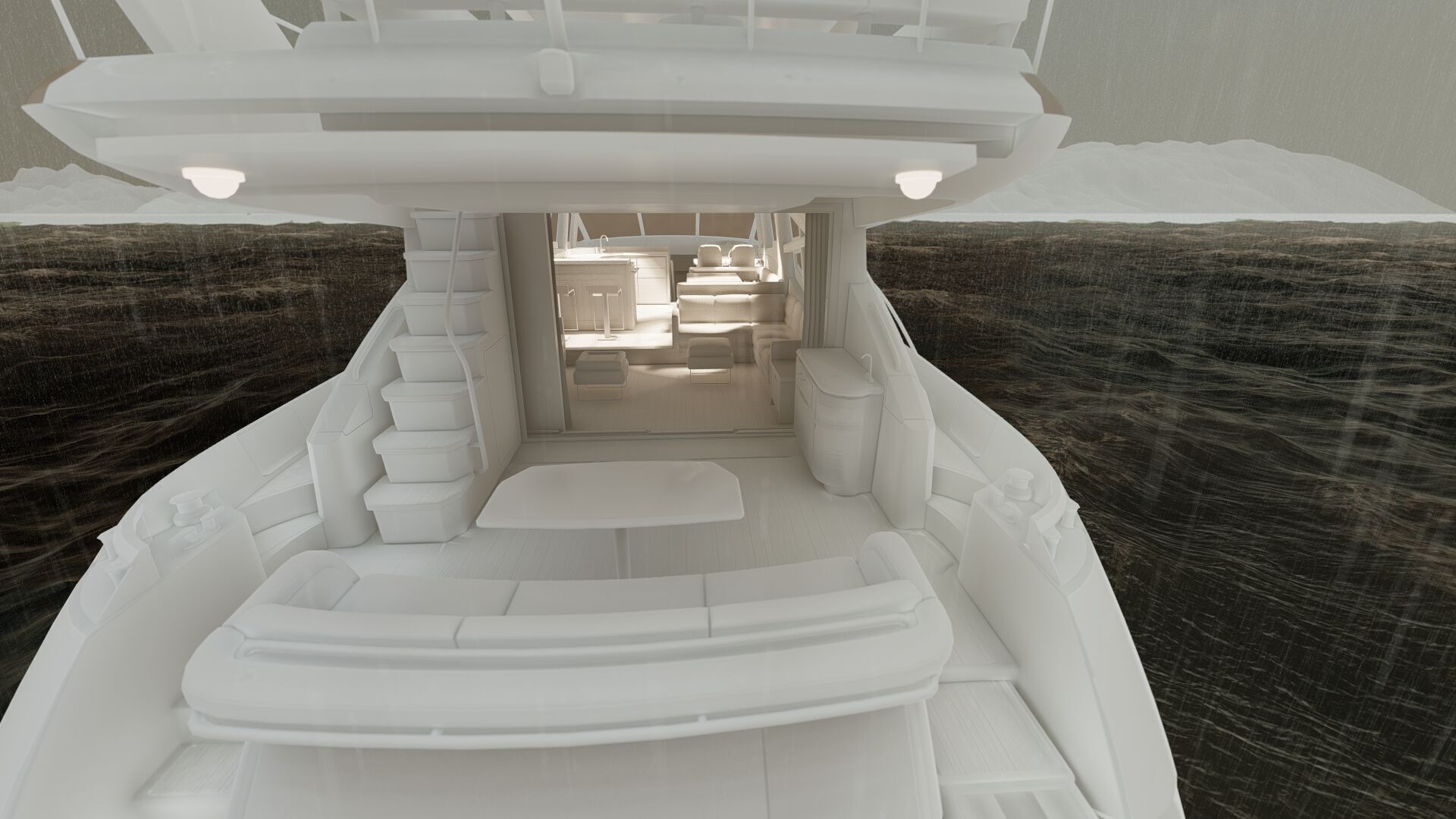 Luxury yacht 77feet 3D model_49