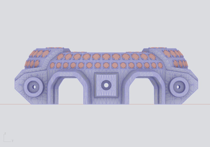 Watch Bezel with 108 Stones Compatible with GA 100 3D print model_22