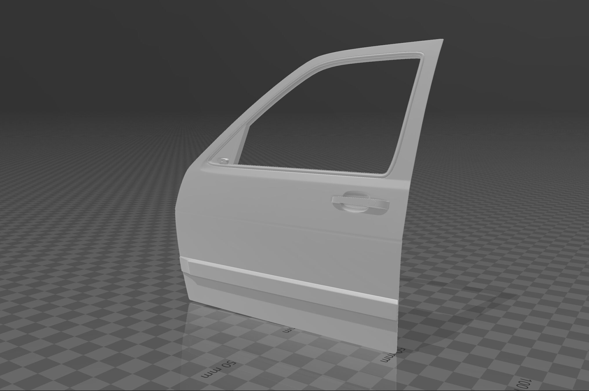 Four Doors for VW Golf Mk2 Doors  3D print model_7