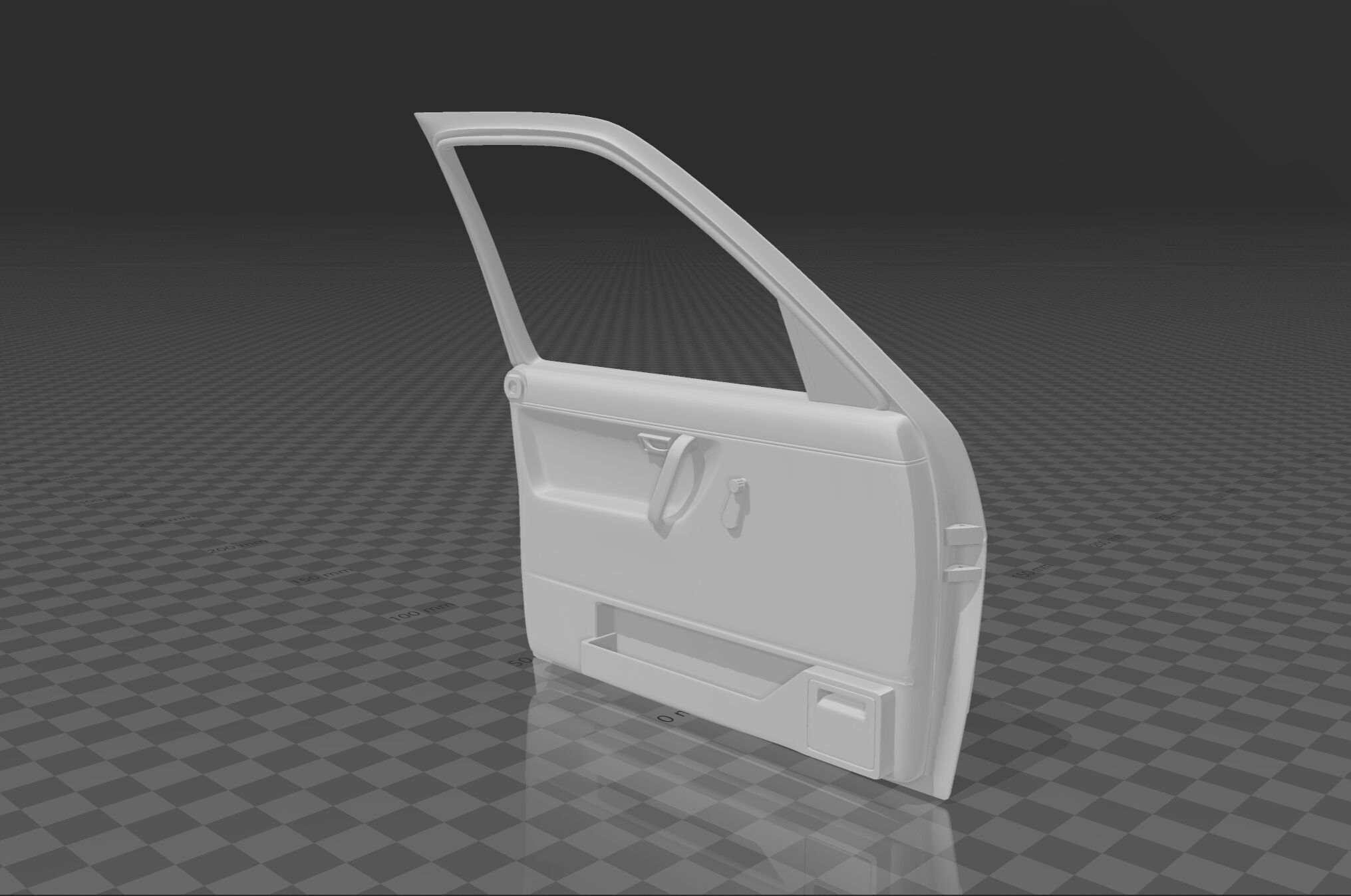 Four Doors for VW Golf Mk2 Doors  3D print model_6