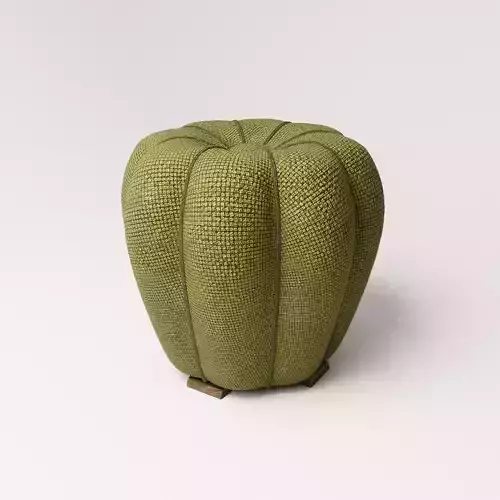 Halabala Footstool Low-poly 3D model