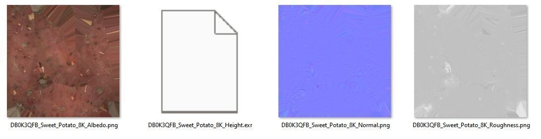 Sweet Potato 001 3D model_7