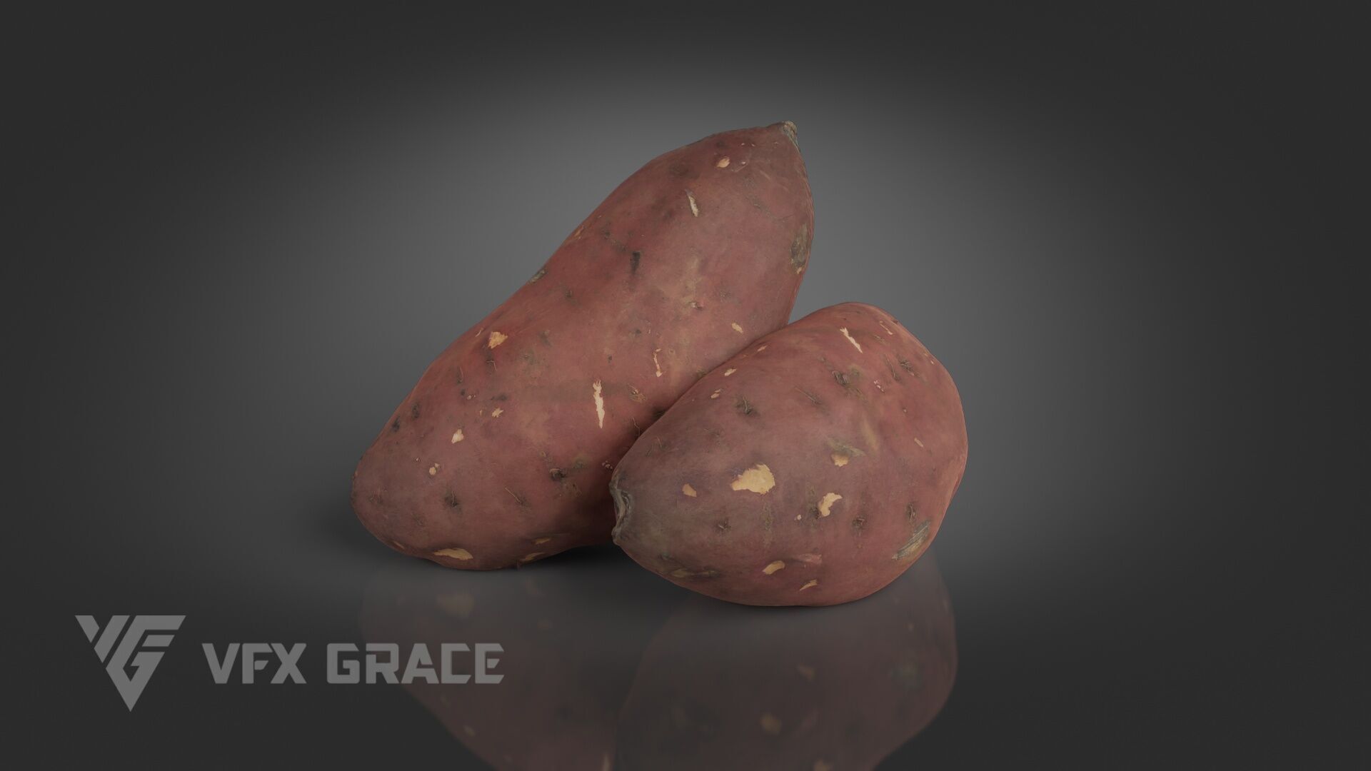 Sweet Potato 001 3D model_3