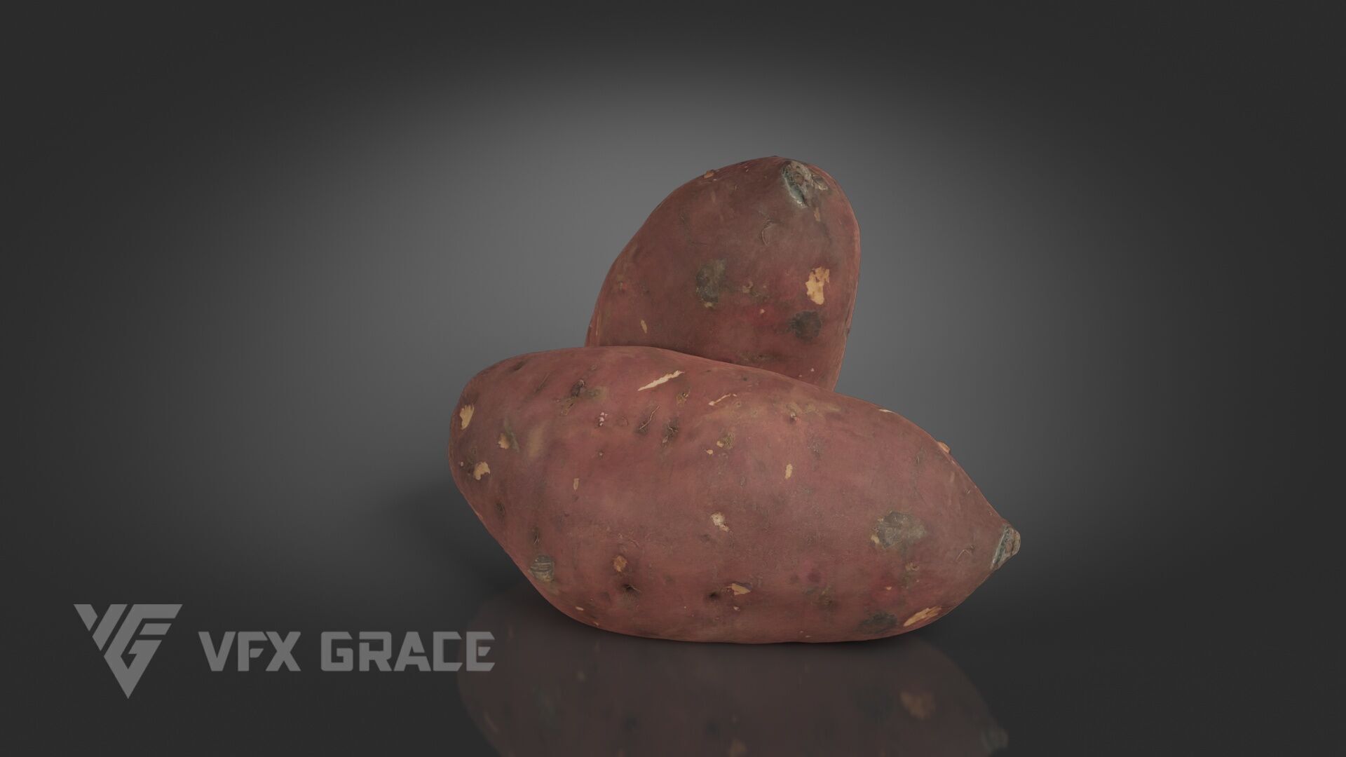 Sweet Potato 001 3D model_2