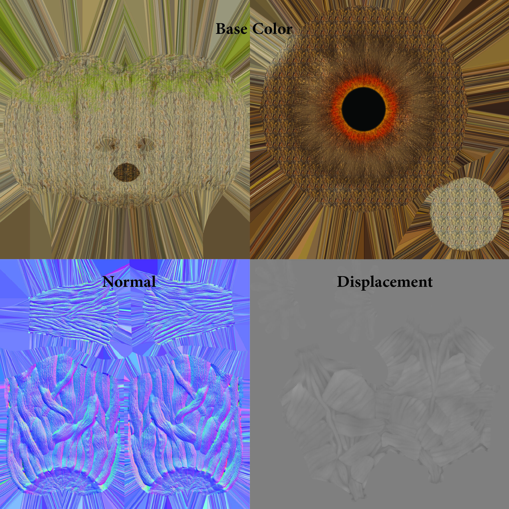 Baby Groot - Realistic and Rigged Low-poly 3D model_12