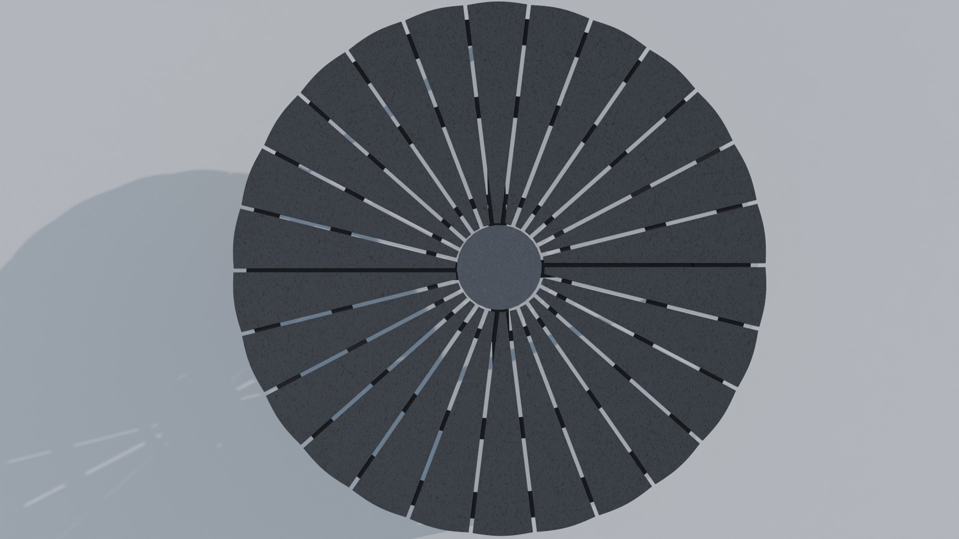 Outdoor Table and Chair Set 3D model_6