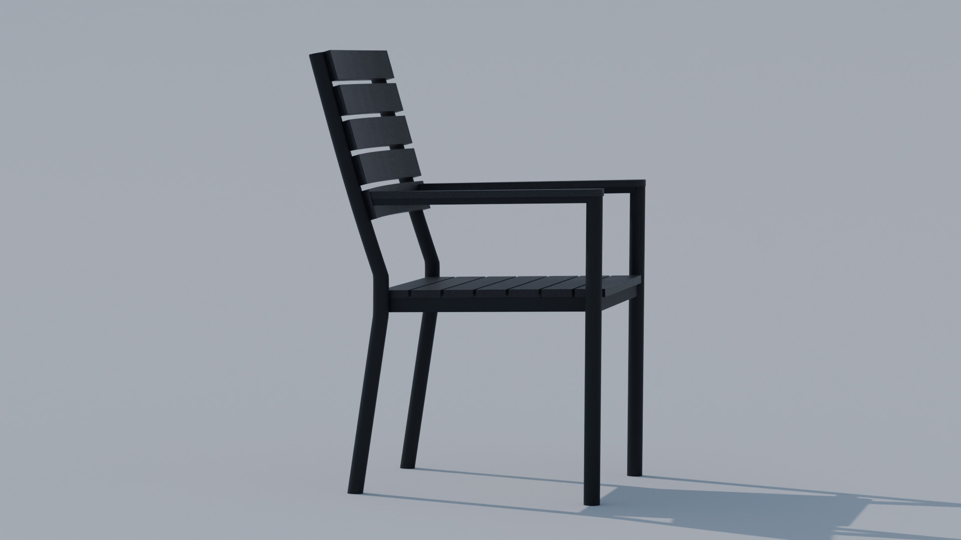 Outdoor Table and Chair Set 3D model_4