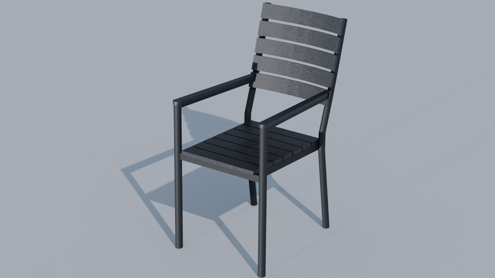 Outdoor Table and Chair Set 3D model_3