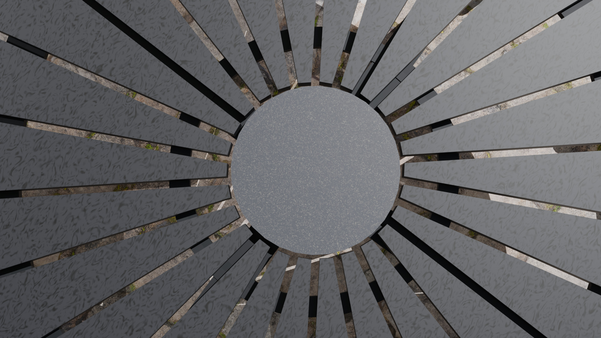 Outdoor Table and Chair Set 3D model_7