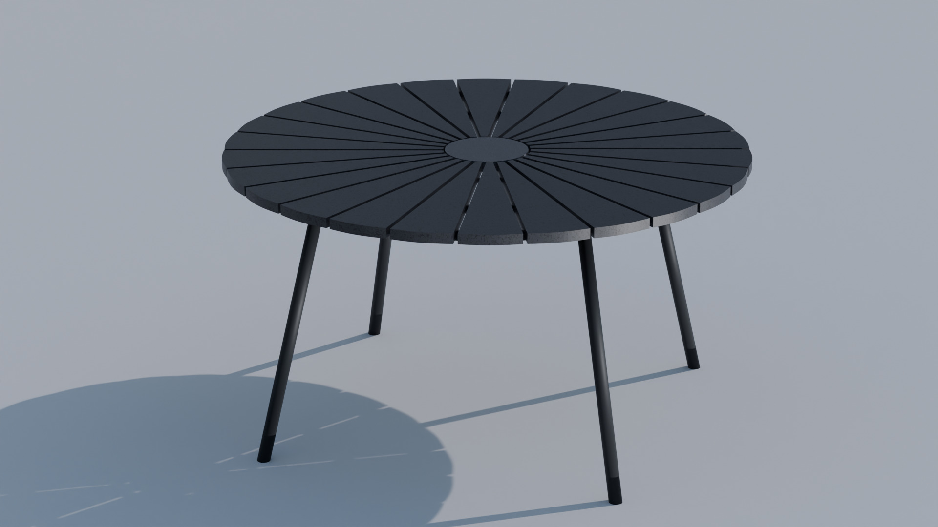 Outdoor Table and Chair Set 3D model_5
