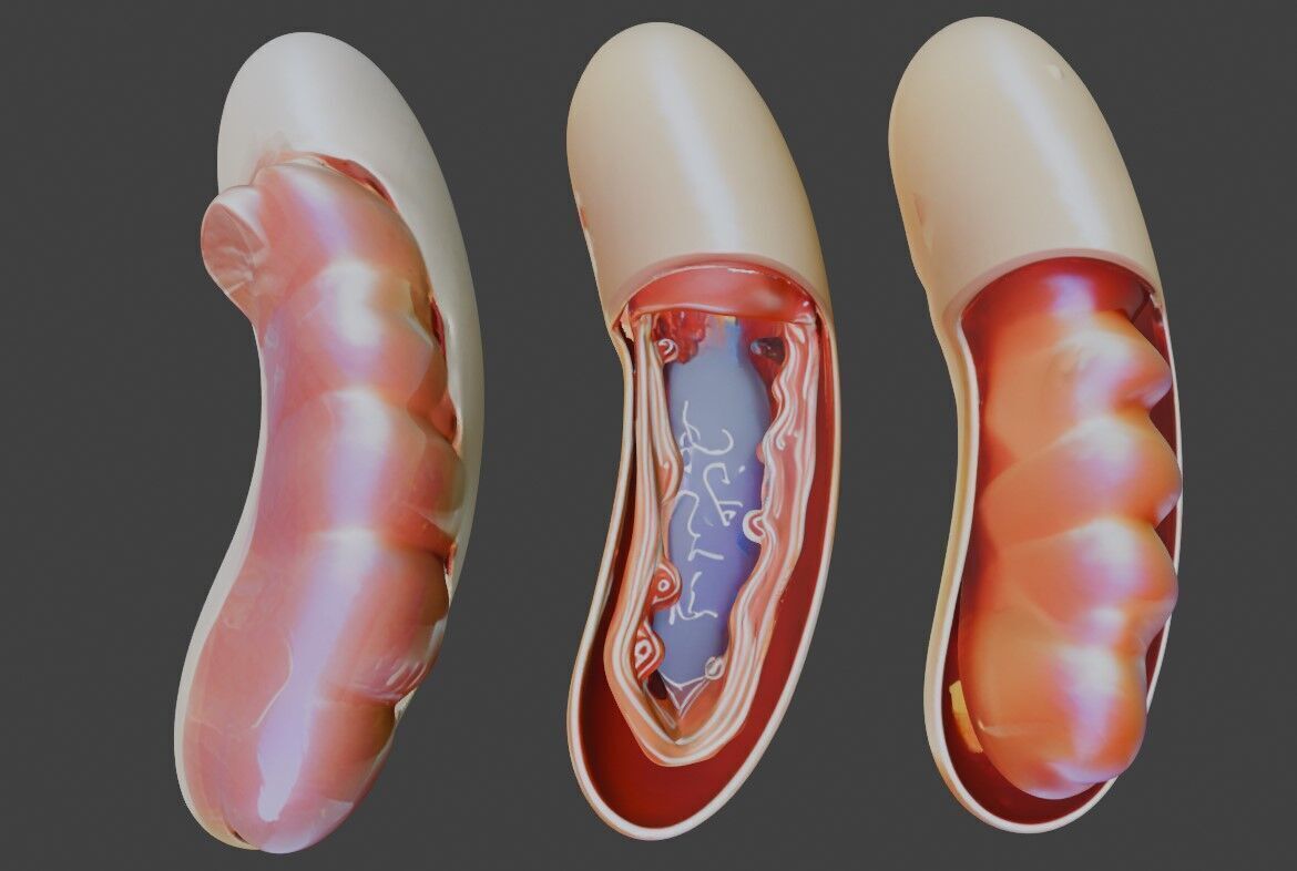 3D Model of Mitochondria Anatomy 3D print model_3