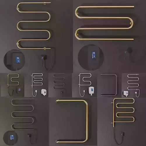 Terminus towel rail-blender 3D model