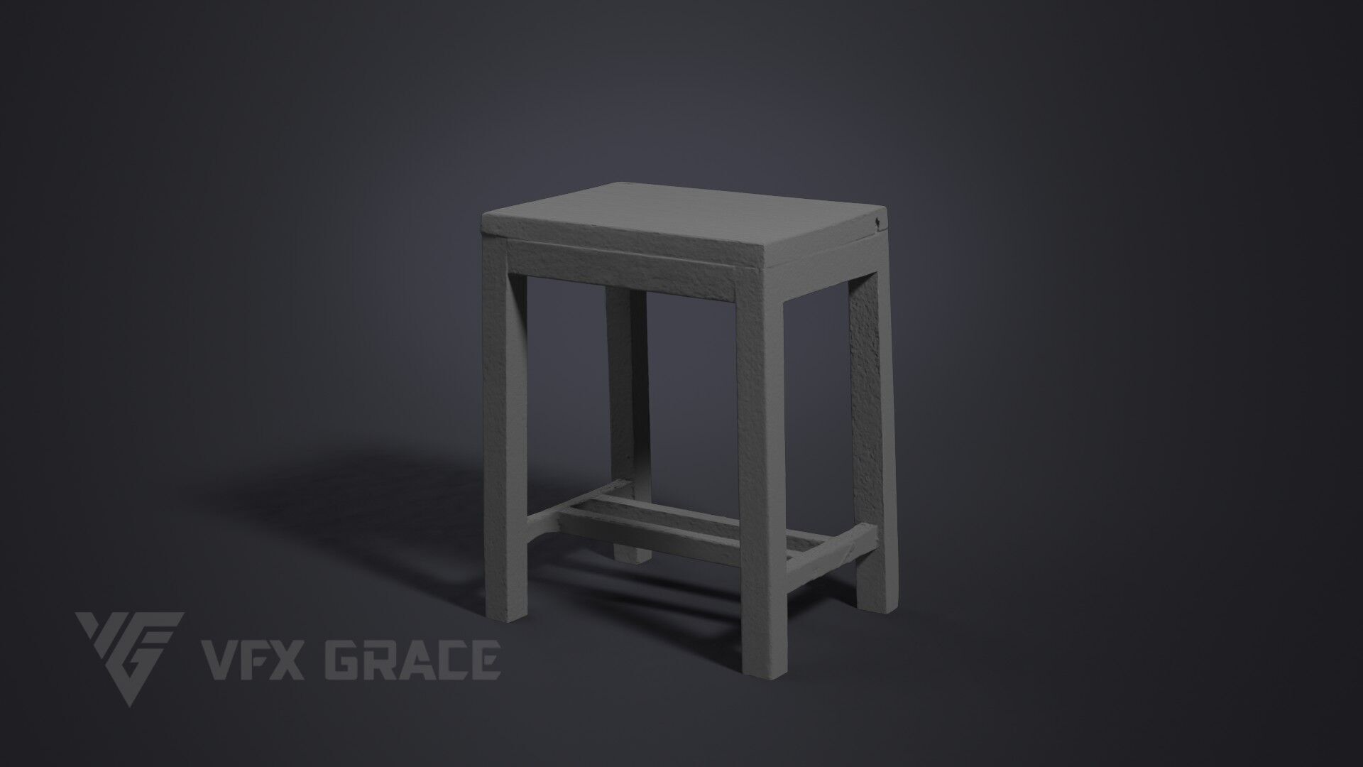 Stool 002 3D model_6