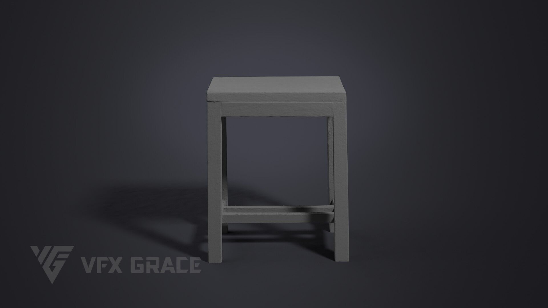 Stool 002 3D model_5