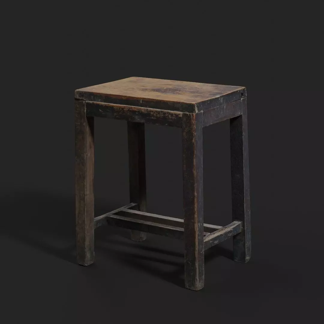 Stool 002 3D model_0