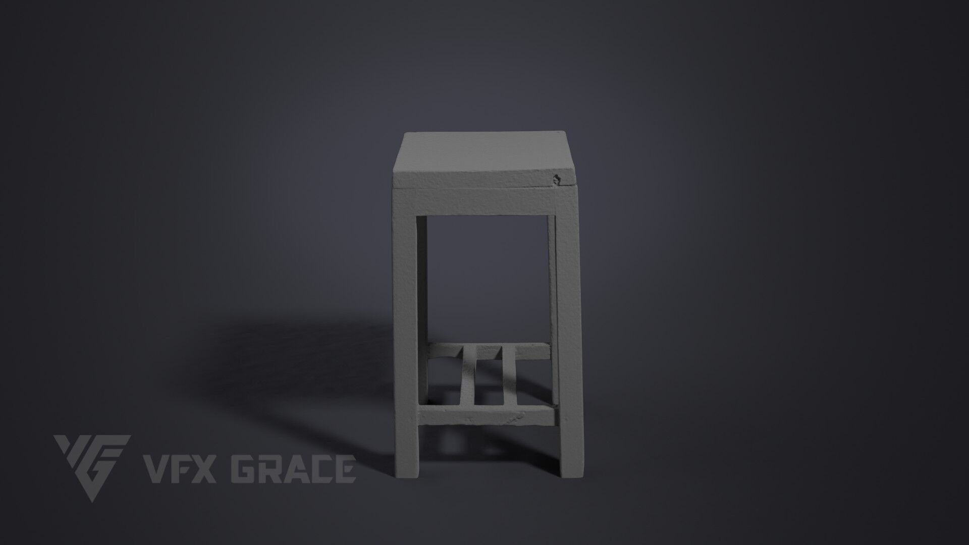 Stool 002 3D model_7