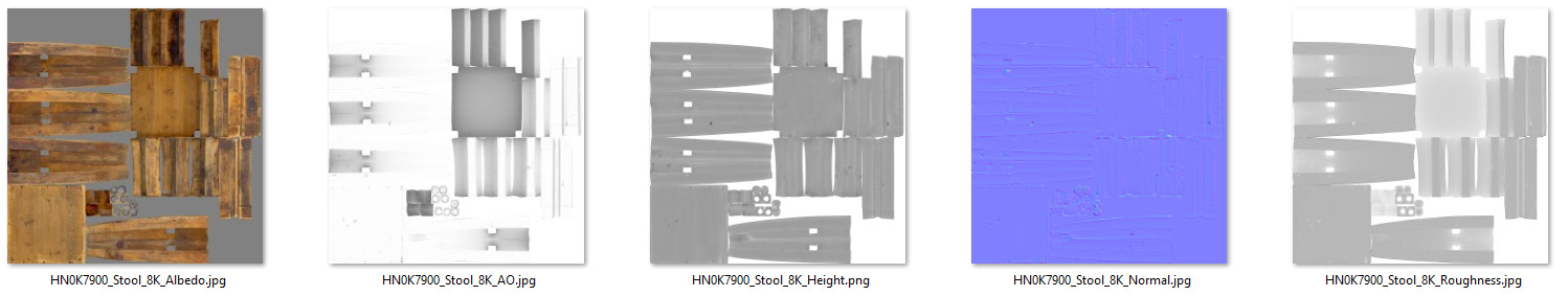 Stool 001 3D model_9