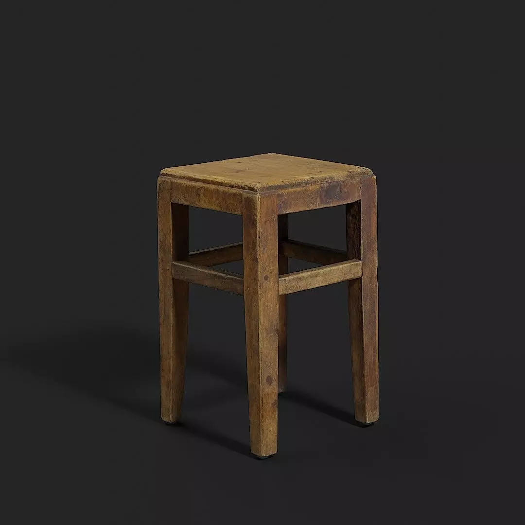 Stool 001 3D model_0
