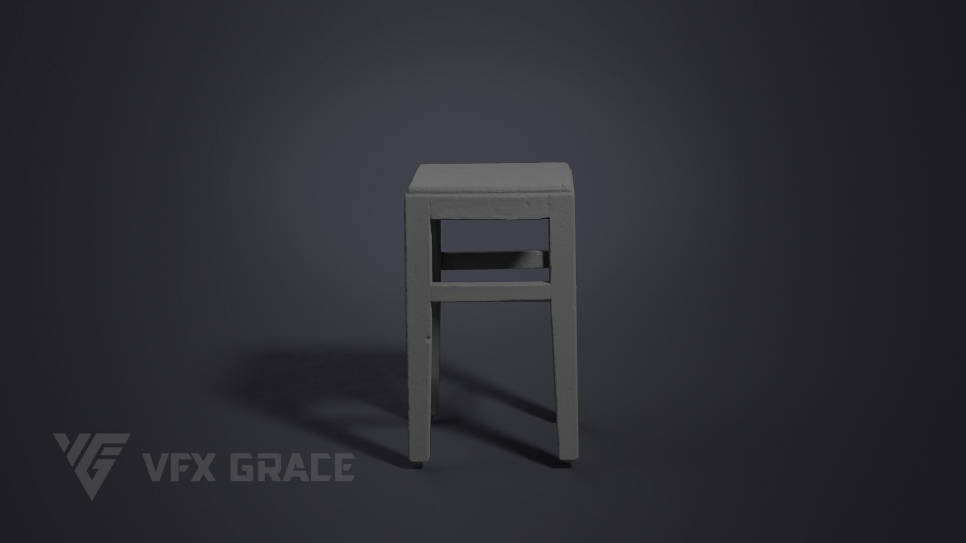 Stool 001 3D model_7