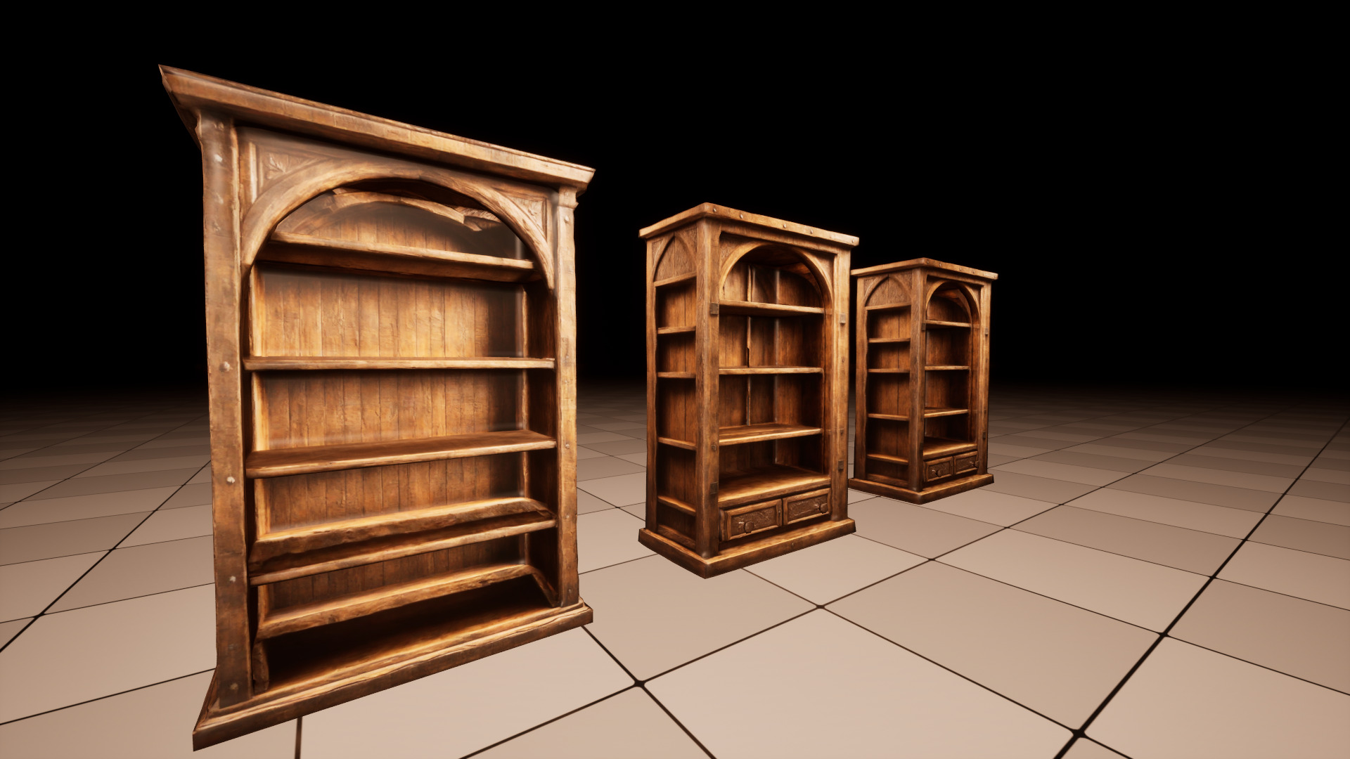 Medieval Furniture Lowpoly Asset Pack Low-poly 3D model_16