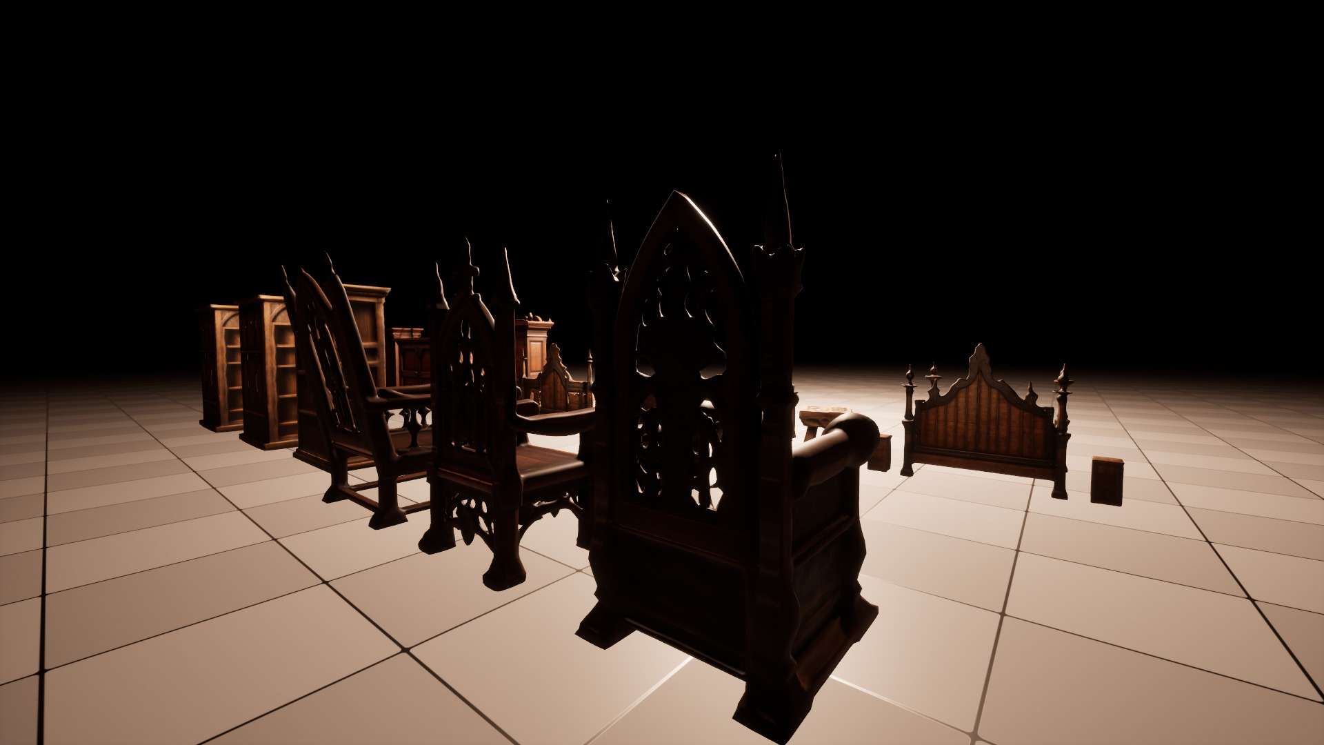 Medieval Furniture Lowpoly Asset Pack Low-poly 3D model_21