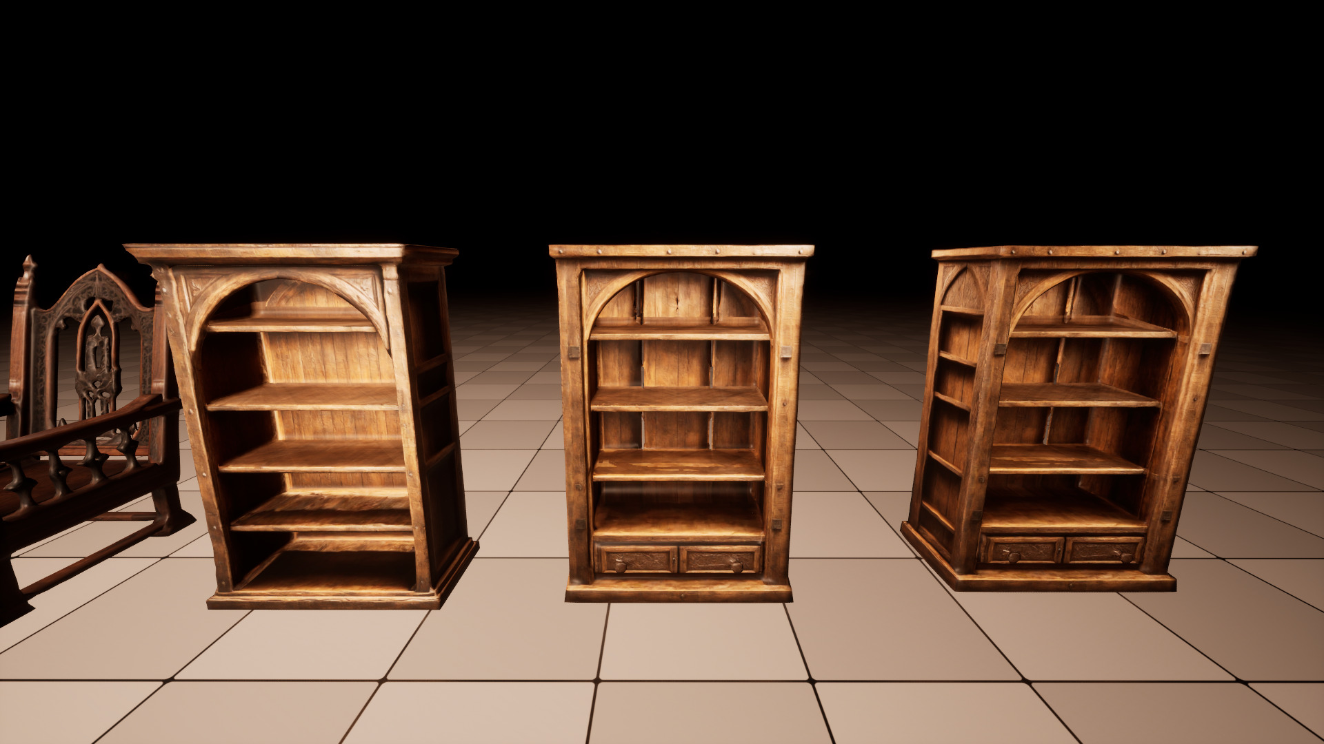 Medieval Furniture Lowpoly Asset Pack Low-poly 3D model_15