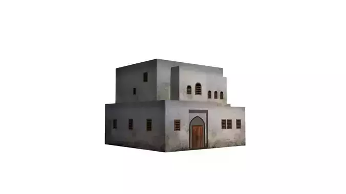 Middle Eastern Style Building - PBR Game Ready 