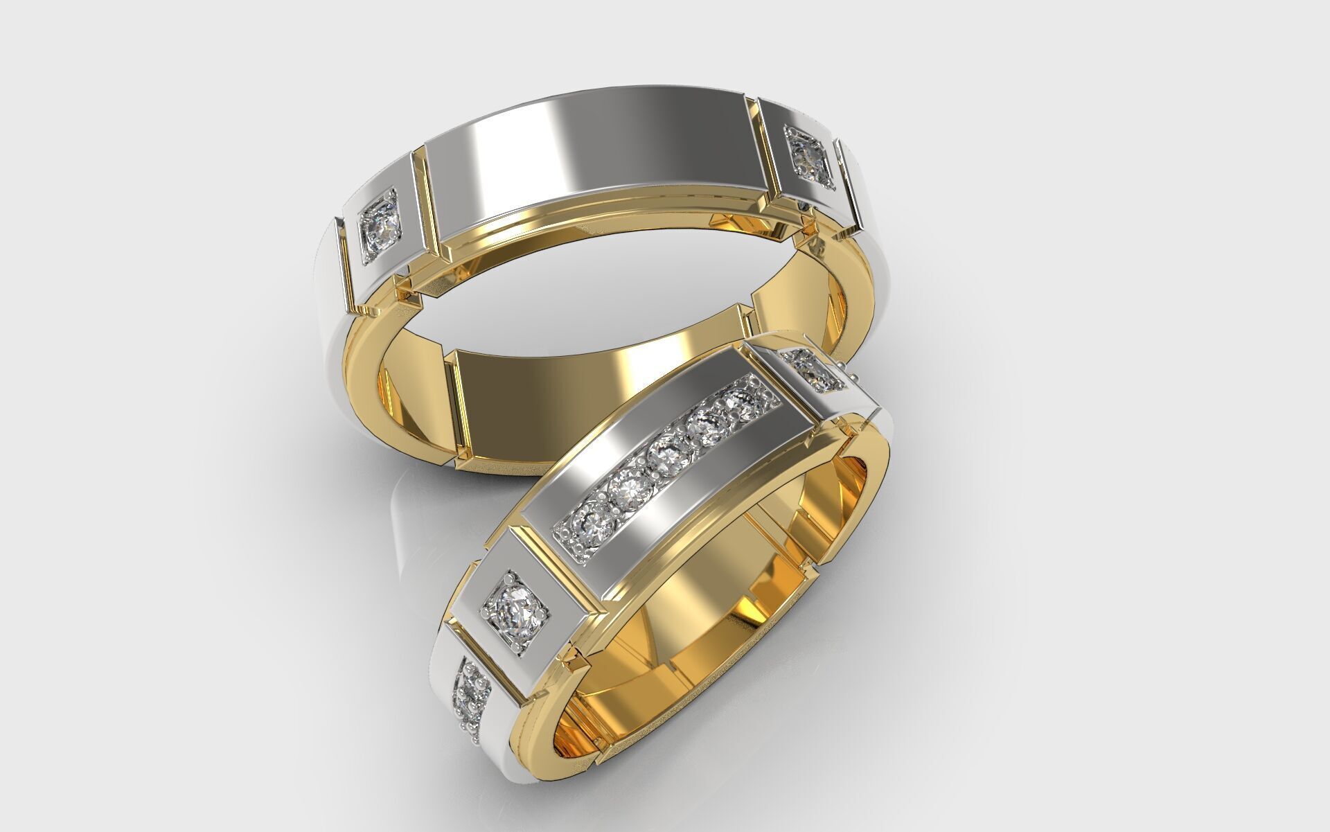 Wedding Band 3D print model_4