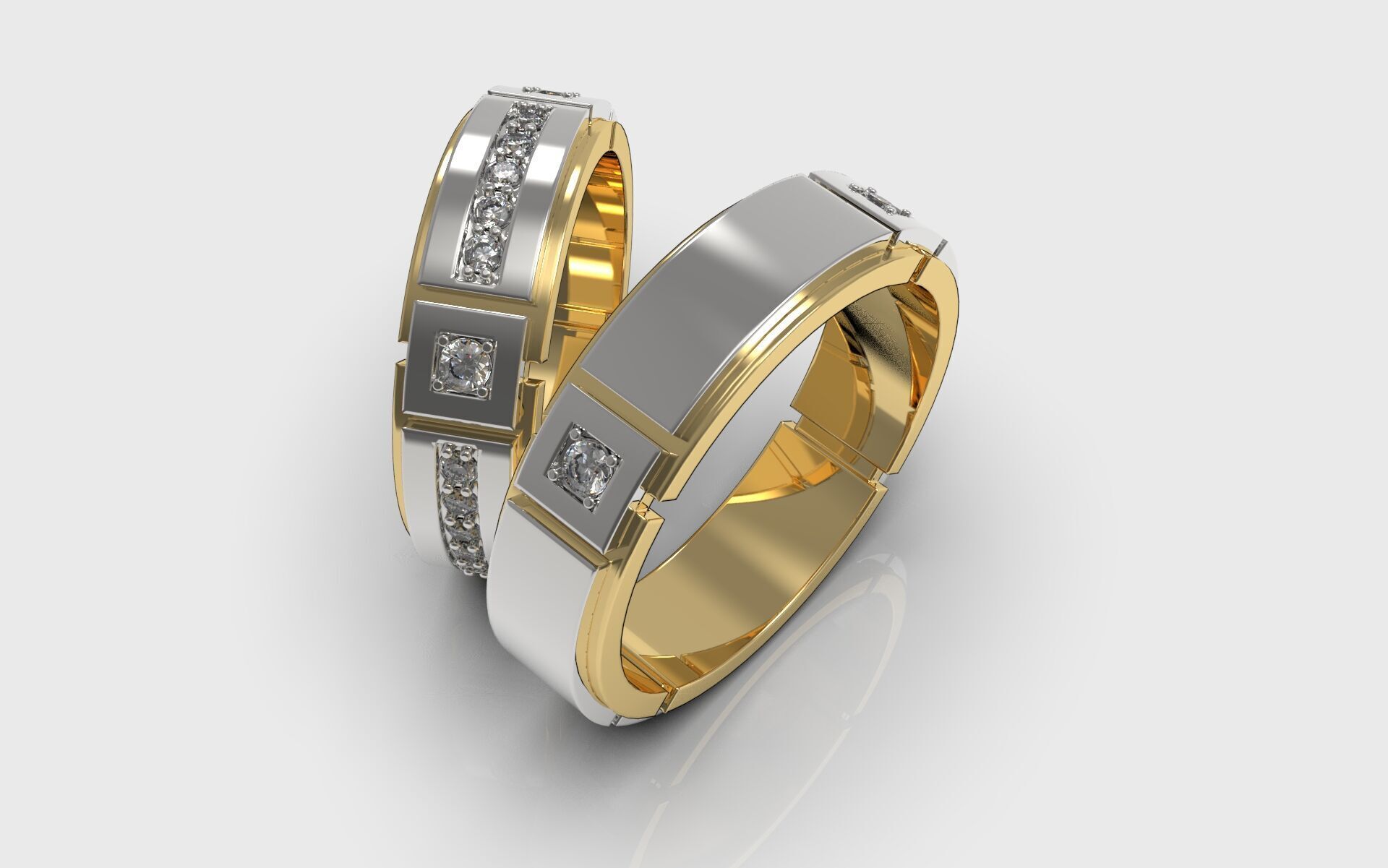 Wedding Band 3D print model_3