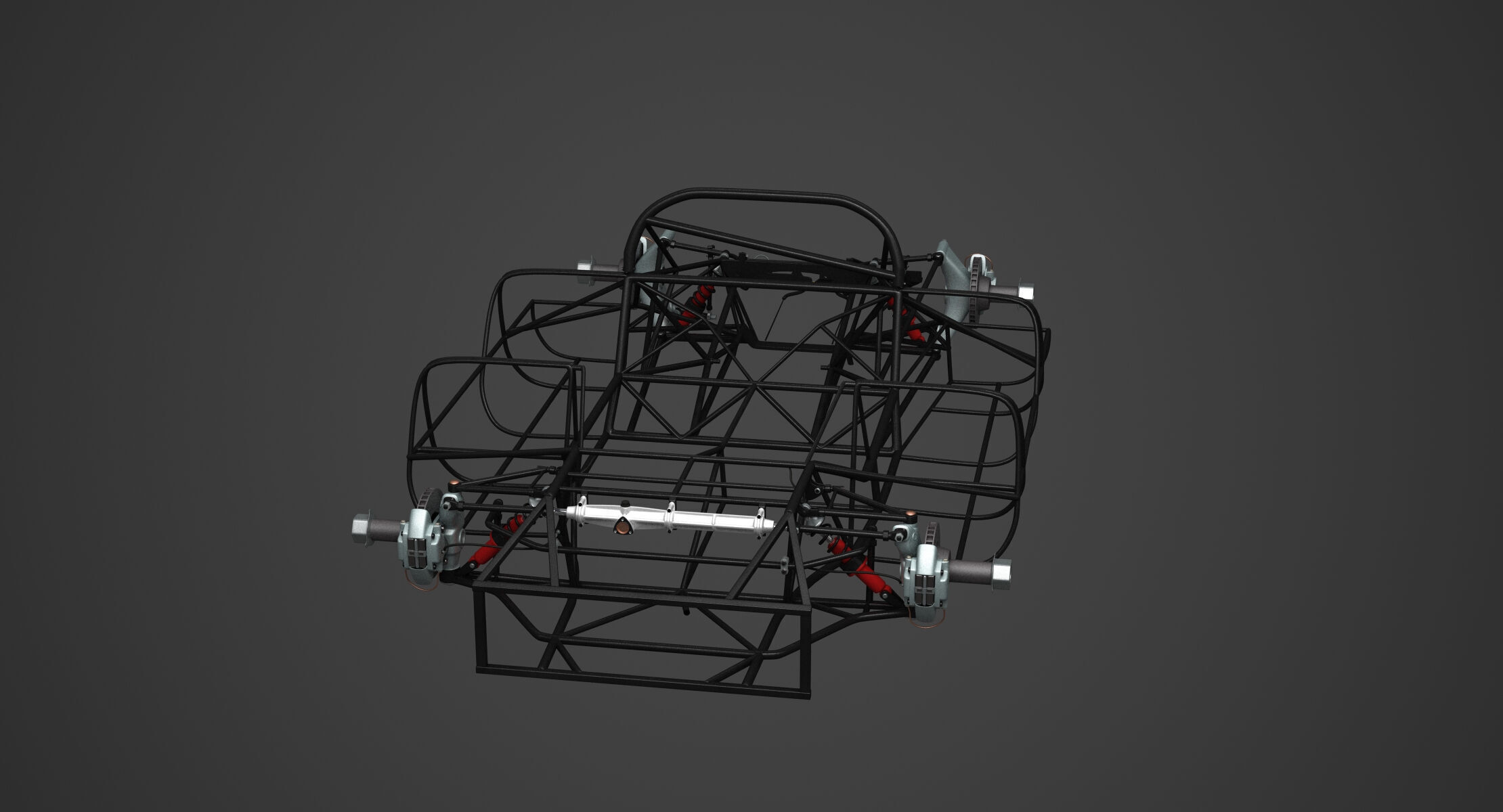 Chassis Frame - Ferrari 312 P  Kit 3D print model_15