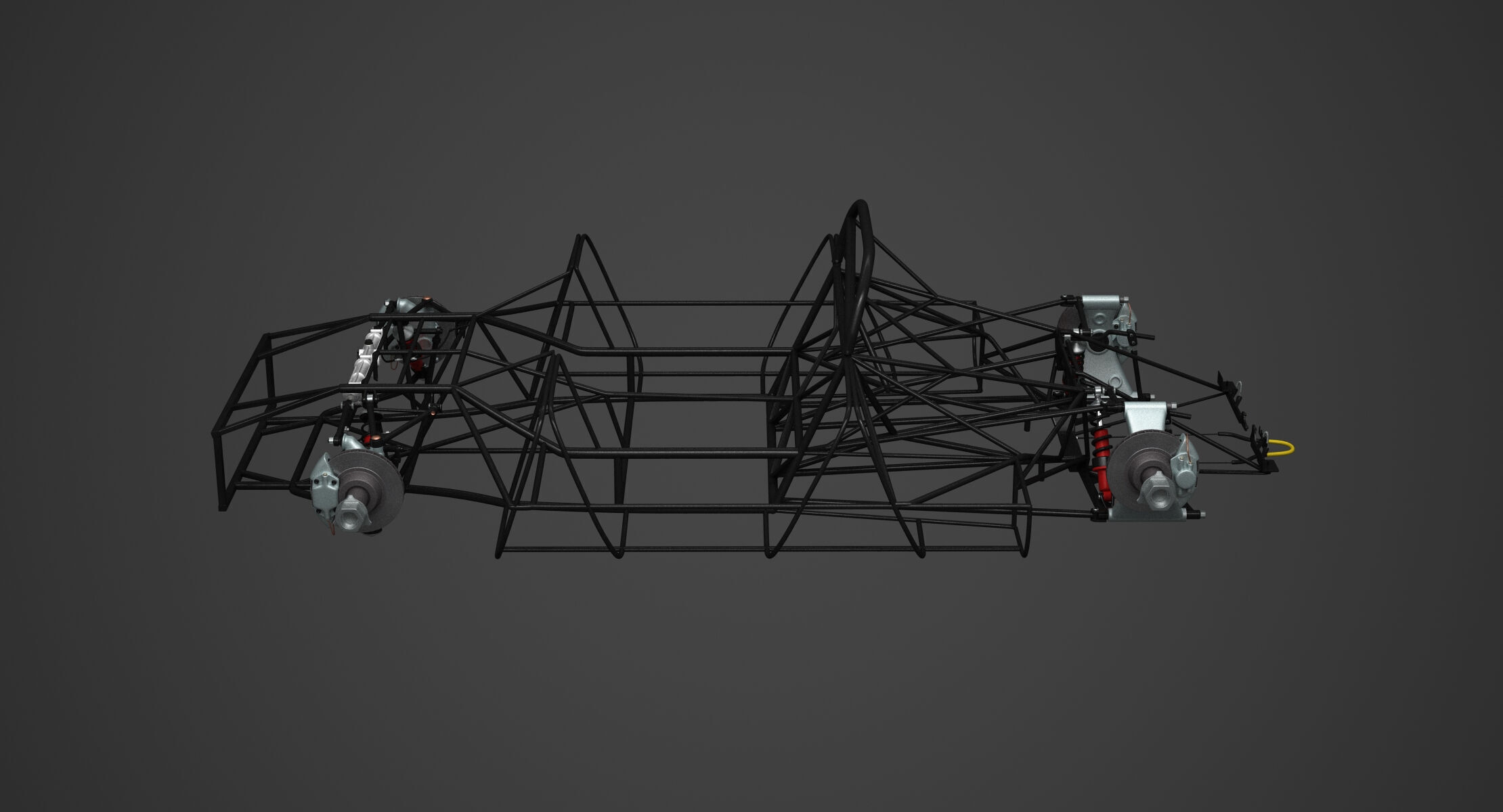 Chassis Frame - Ferrari 312 P  Kit 3D print model_13