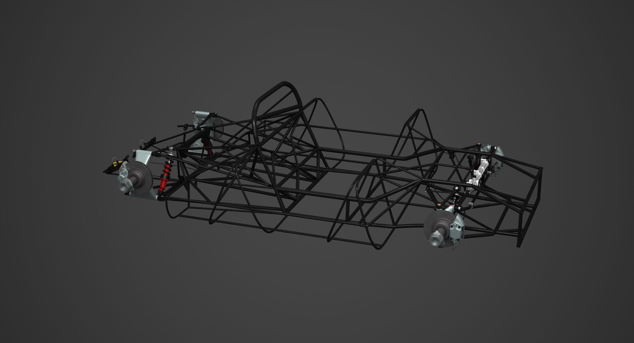 Chassis Frame - Ferrari 312 P  Kit 3D print model_8