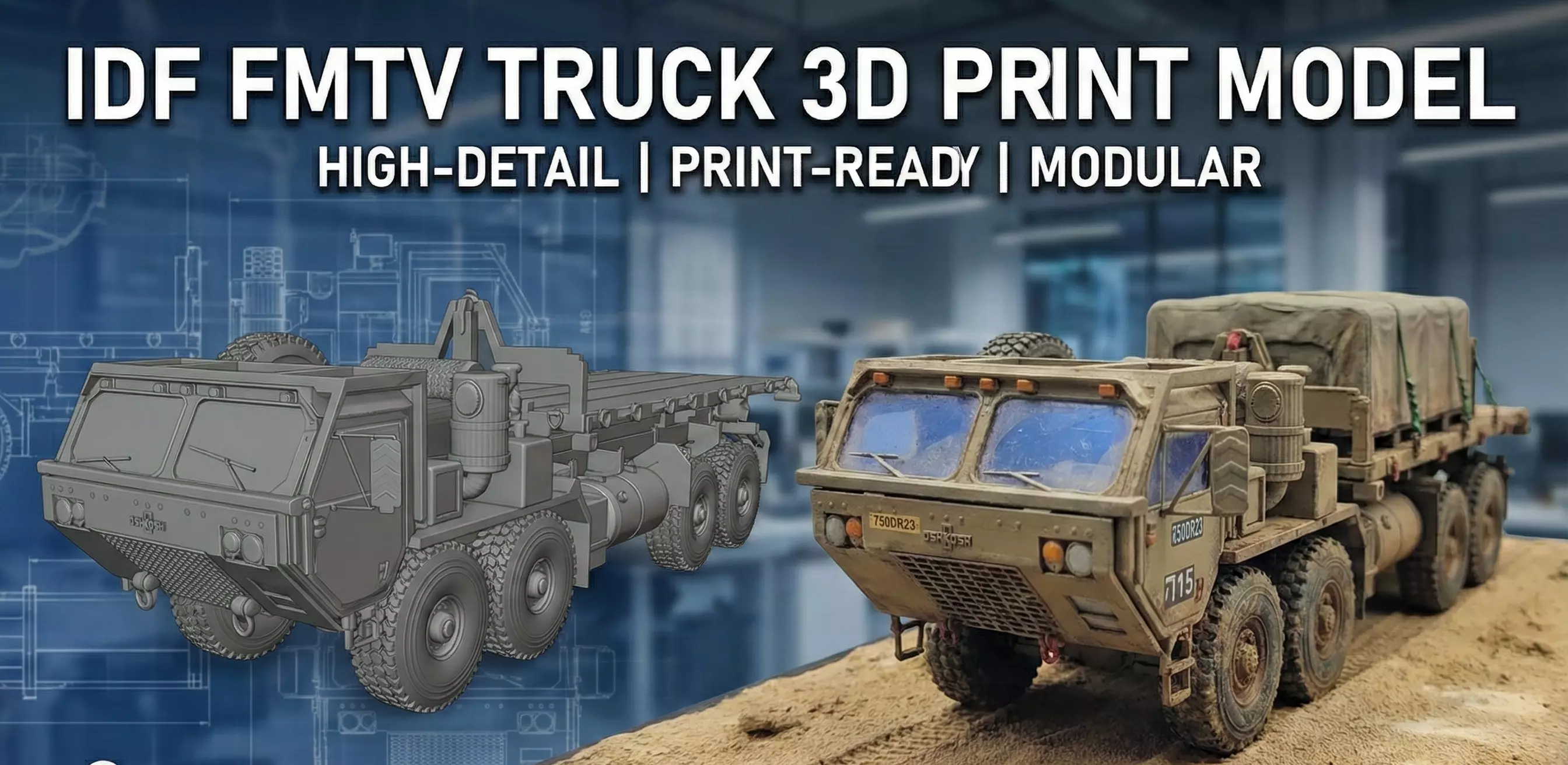 IDF Oshkosh RAMSA 3D print model