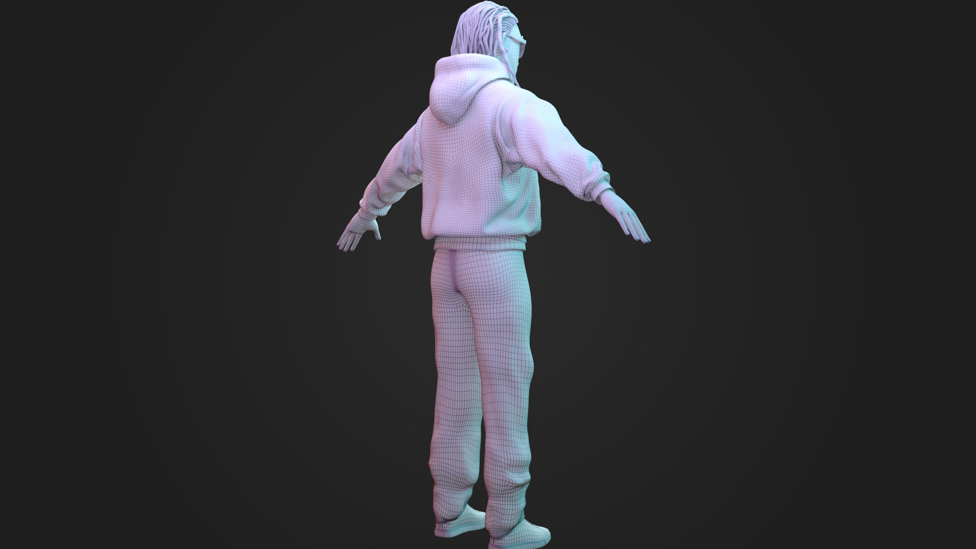Hip-Hop Stylized Male Character 3D model_6