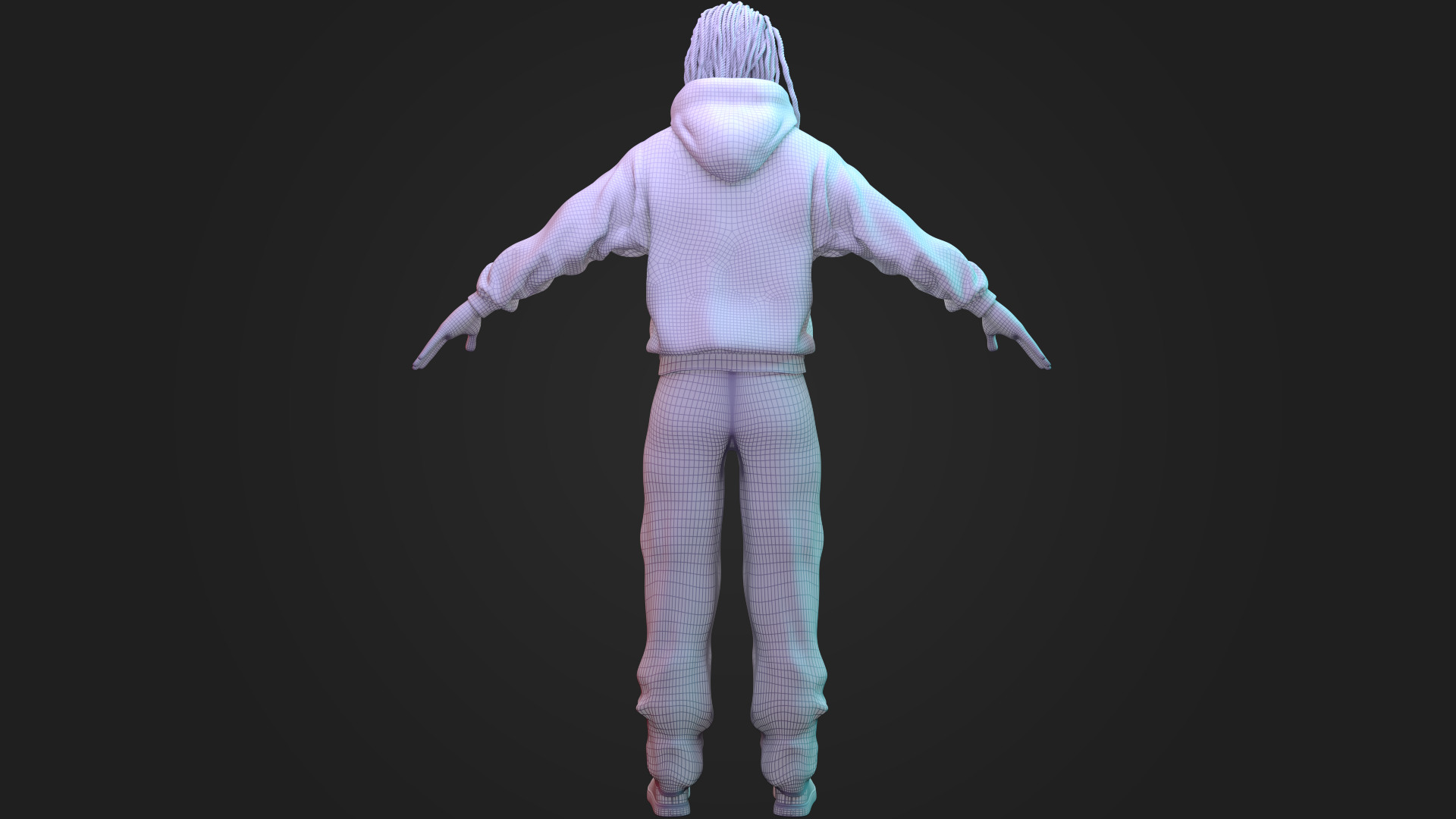 Hip-Hop Stylized Male Character 3D model_5