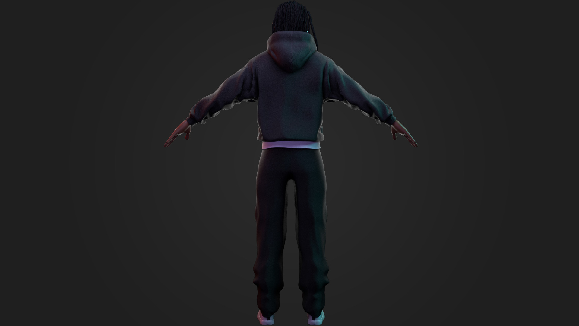 Hip-Hop Stylized Male Character 3D model_1