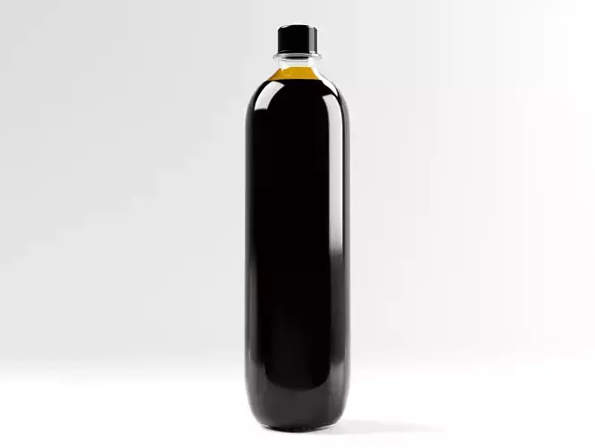 Plastic Bottle 1 Liter 3D model