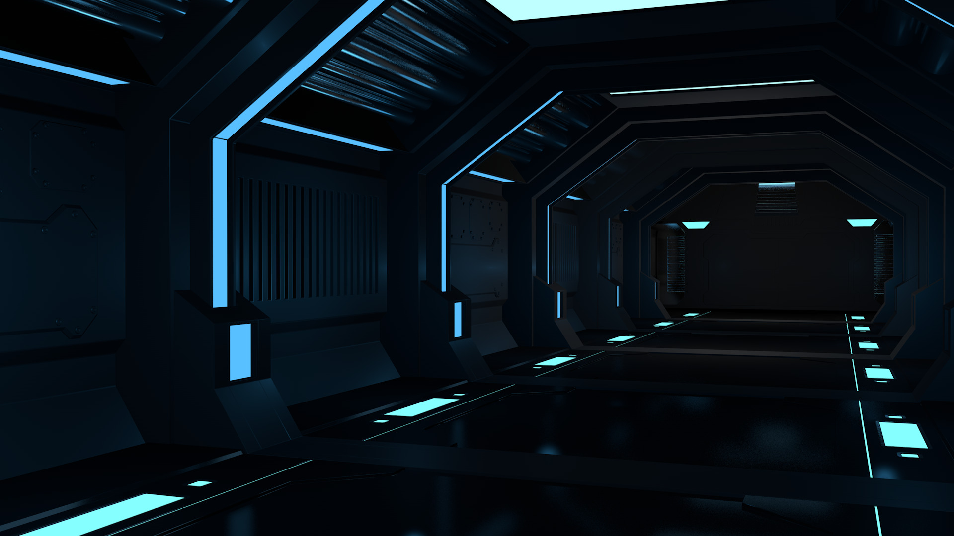 Sci Fi Interior 3D model_7
