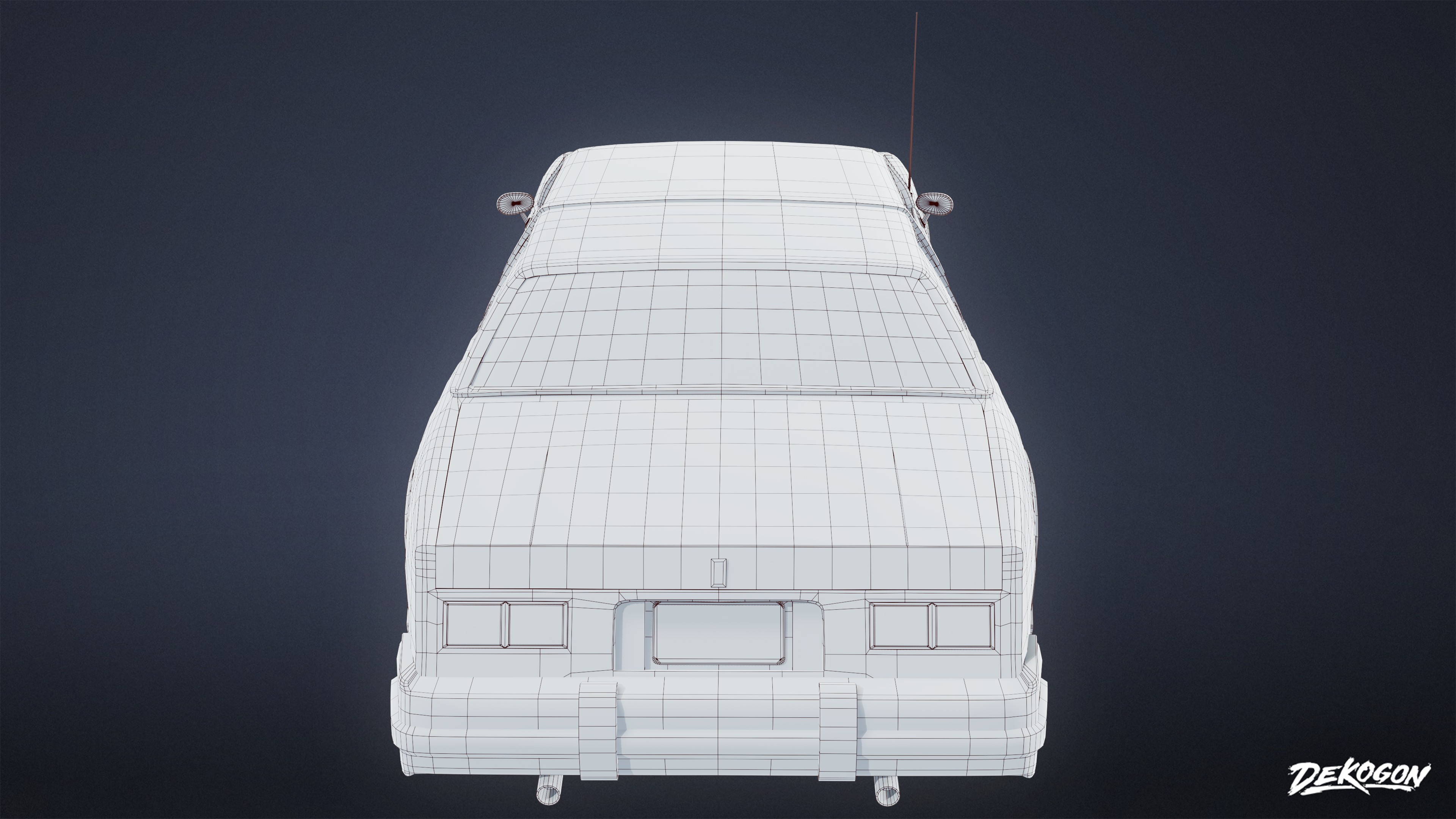 VEHICLES - Car 09 - LOW POLY Low-poly 3D model_7