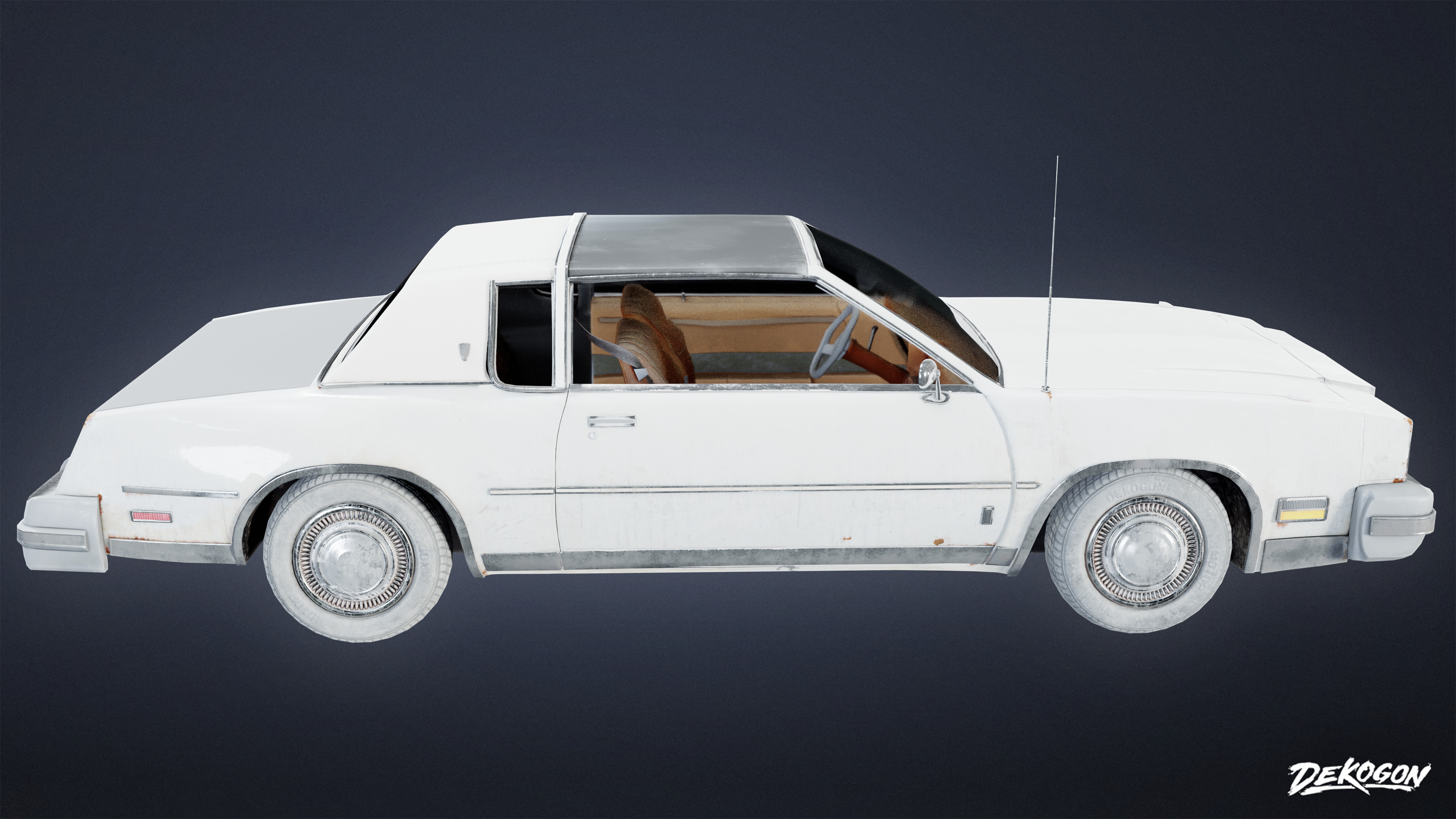 VEHICLES - Car 09 - LOW POLY Low-poly 3D model_3