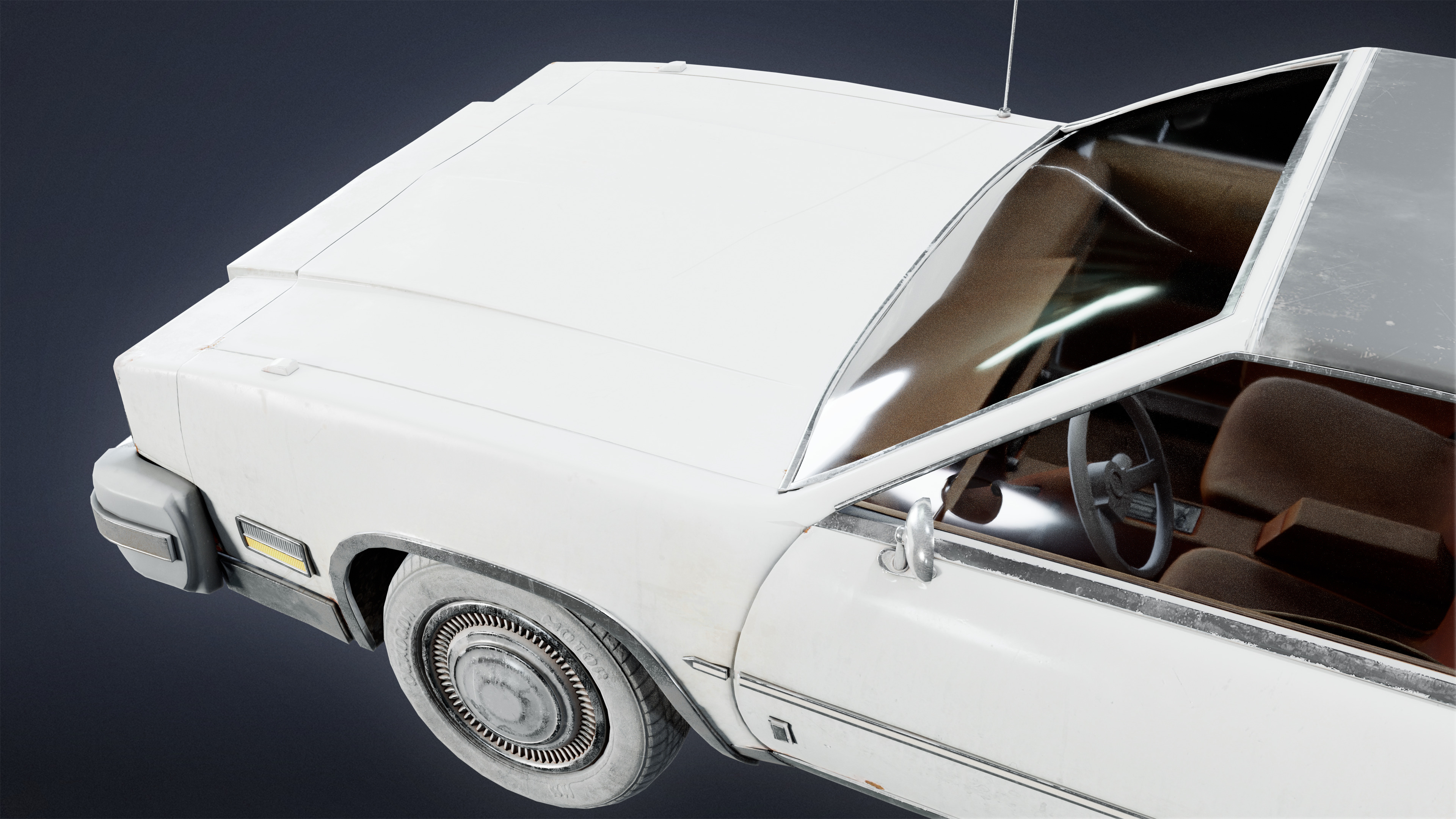 VEHICLES - Car 09 - LOW POLY Low-poly 3D model_5