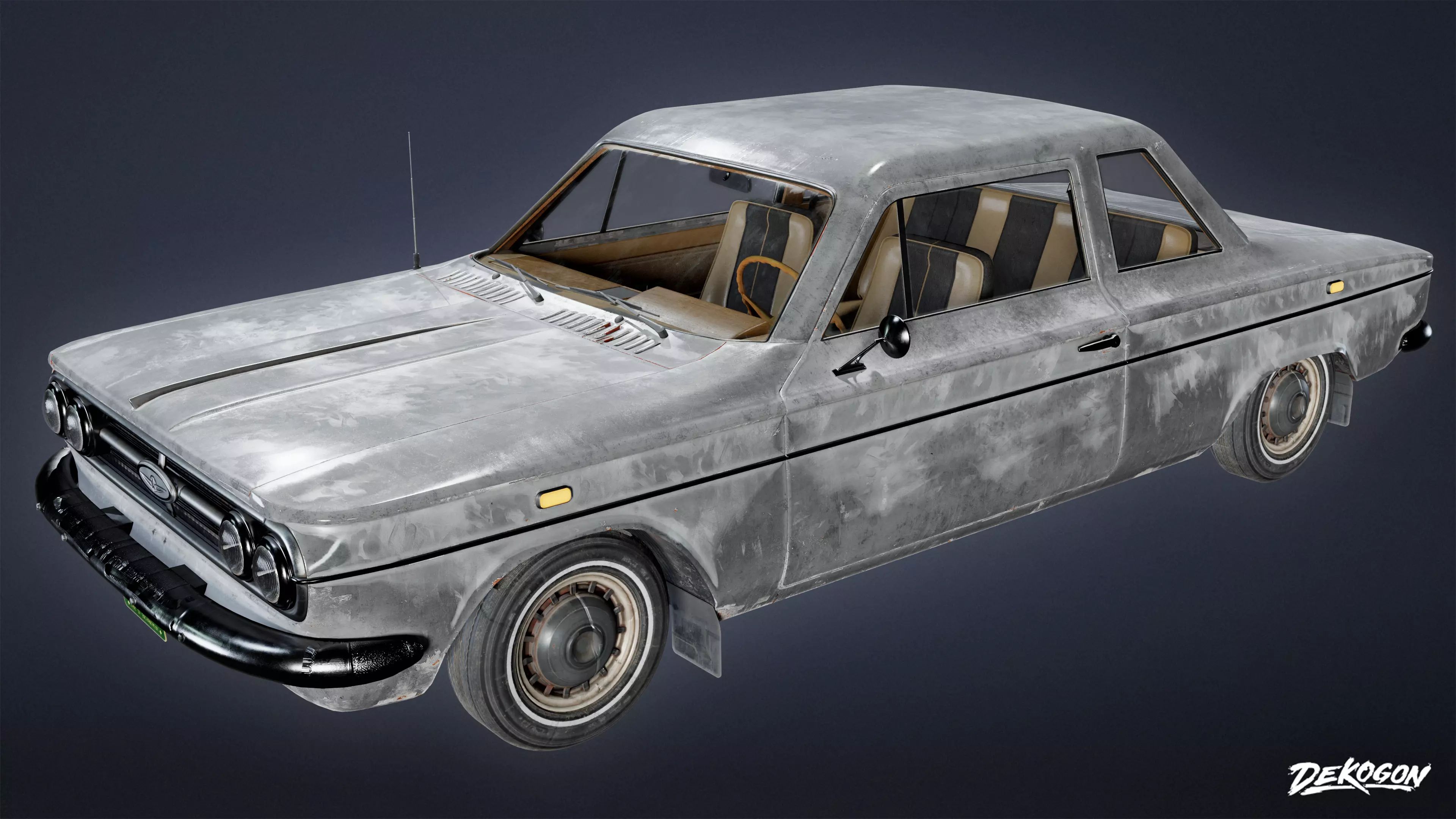 VEHICLES - Car 22 - LOW POLY Low-poly 3D model_0