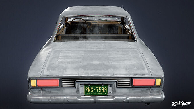 VEHICLES - Car 22 - LOW POLY Low-poly 3D model 5